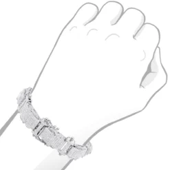 Men's Diamond Bracelet 9.66ct Sterling Silver -Outlet Bijou Lush Store mens diamond bracelet 966ct sterling silver p 44263bod 20210828