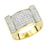 Men's Diamond 14K Yellow Gold Ring By Luxurman 1.5ct Gold -Outlet Bijou Lush Store mens diamond gold ring by luxurman 15ct 14k mainye