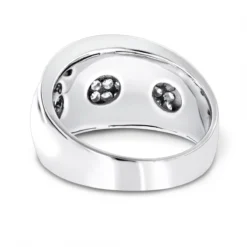 Men's 14K Yellow Gold Diamond Band By Luxurman 1.5ct -Outlet Bijou Lush Store mens diamond rings 14k gold diamond band by luxurman 15ct backwh