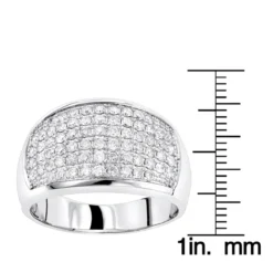Men's 14K Yellow Gold Diamond Band By Luxurman 1.5ct -Outlet Bijou Lush Store mens diamond rings 14k gold diamond band by luxurman 15ct rulerwh