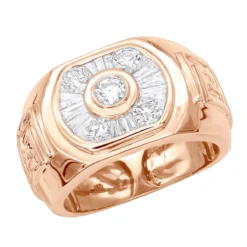 Men's 14K Yellow Gold Greek Style Diamond Ring 1.25ct -Outlet Bijou Lush Store mens diamond rings 14k greek style diamond ring 135ct p 7017 ro