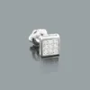 Men's Diamond Stud Earring 0.07ct 14K White Gold -Outlet Bijou Lush Store mens diamond stud earring 007ct 14k gold p 46806
