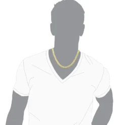 Men's Diamond Tennis Chain 10K Yellow Gold Affordable 2 Row Necklace 1ct -Outlet Bijou Lush Store mens diamond tennis chain in real 10k gold affordable 2 row necklace 1ct 407129 body yellow