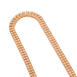 Men's Diamond Tennis Chain 10K Yellow Gold Affordable 2 Row Necklace 1ct -Outlet Bijou Lush Store mens diamond tennis chain in real 10k gold affordable 2 row necklace 1ct 407129 ro202