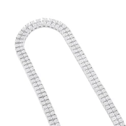 Men's Diamond Tennis Chain 10K Yellow Gold Affordable 2 Row Necklace 1ct -Outlet Bijou Lush Store mens diamond tennis chain in real 10k gold affordable 2 row necklace 1ct 407129 wh202