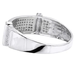 Men's Diamond Wedding Band 10K Yellow Gold 0.33ct -Outlet Bijou Lush Store mens diamond wedding band 10k 034ct backwh