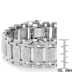 Men's Iced Out Pave Diamond Bubble Bracelet 7ct 10K Yellow Gold -Outlet Bijou Lush Store mens iced out pave diamond bubble bracelet 975ct p 6170 rulerwh