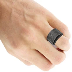 Oversized Hip Hop 1 Carat Black Diamond Ring For Men In Sterling Silver -Outlet Bijou Lush Store mens large hip hop black diamond ring in sterling silver 1 carat body black