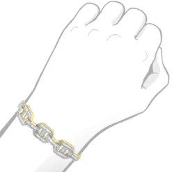 Mens Mariner Link Diamond Bracelet 10K Yellow Gold Round Baguette Diamonds 8ct 14 Mens Mariner Link Diamond Bracelet 10K Yellow Gold Round Baguette Diamonds 8ct -Outlet Bijou Lush Store mens mariner link diamond bracelet solid 10k gold round baguette diamonds 8ct 407169 bodye