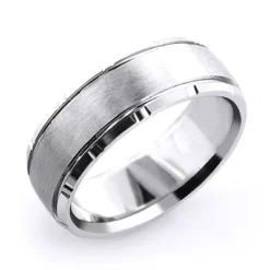 Men's Solid Platinum Wedding Band