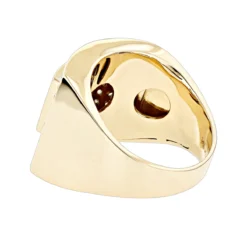 Men's Two Carat Diamond 14K White Gold Ring By Luxurman Gold -Outlet Bijou Lush Store mens two carat diamond gold ring by luxurman 14k backye