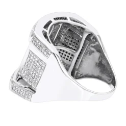 Men's Unique Diamond Ring 14K Yellow Gold 1.25ct -Outlet Bijou Lush Store mens unique diamond ring 14k 138ct p 41439 backwh