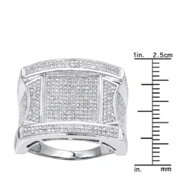 Men's Unique Diamond Ring 14K Yellow Gold 1.25ct -Outlet Bijou Lush Store mens unique diamond ring 14k 138ct p 41439 rulerwh