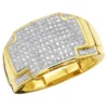 Men's 10K Yellow Gold Diamond Ring 0.65ct