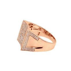 Men's 10K White Gold Diamond Ring 1.26ct Gold -Outlet Bijou Lush Store mens yellow gold diamond ring 126ct 10k gold backro 20191215