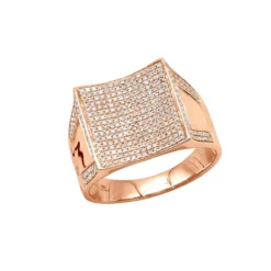 Men's 10K White Gold Diamond Ring 1.26ct Gold -Outlet Bijou Lush Store mens yellow gold diamond ring 126ct 10k gold ro 20191215