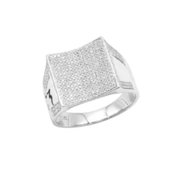 Men's 10K White Gold Diamond Ring 1.26ct Gold