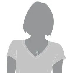 Blue Diamond Mini Angels With Wings Charm Pendant 0.7ct 14K White Gold -Outlet Bijou Lush Store mini angers with wings charms blue diamond angel pendant 07ct 14k gold 3