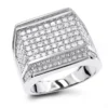Oversized Men's Diamond Ring 2.5 Ctw 14K White Gold