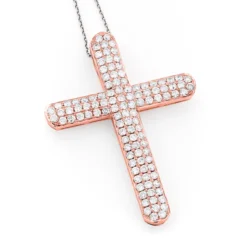 Pave Diamond Cross Pendant 4 Carats 14K White Gold 9 Pave Diamond Cross Pendant 4 Carats 14K White Gold -Outlet Bijou Lush Store pave diamond cross pendant 406ct 14k p 40962 ro