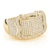 Pave Men's Diamond Ring 1ct 10K Yellow Gold