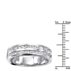 Platinum Baguette Diamond Men's Wedding Ring 1.10ct -Outlet Bijou Lush Store platinum baguette diamond mens wedding ring 110ct p 31264 rulerwh