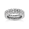 Platinum Diamond Eternity Band 4.40ct 6mm