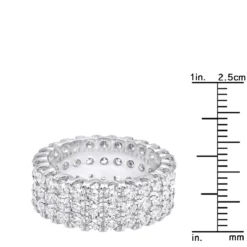 Platinum Diamond Eternity Band 4.83ct -Outlet Bijou Lush Store platinum diamond eternity band 483ct p 30469 rulerwh