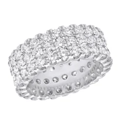 Platinum Diamond Eternity Band 4.83ct