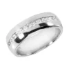 Platinum Diamond Men's Wedding Ring 1.20ct