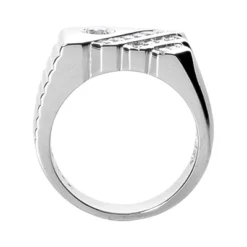 Platinum Men's Diamond Ring 0.71ct 11.1mm -Outlet Bijou Lush Store platinum mens diamond ring 071ct p 31871 back white 20220426