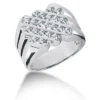 Platinum Men's Diamond Ring 1.05ct -Outlet Bijou Lush Store platinum mens diamond ring 105ct p 31739