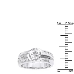 Platinum Men's 3 Carat Solitaire G/VS Diamond Ring -Outlet Bijou Lush Store platinum mens diamond ring 299ct p 31694 rulerwh