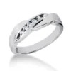 Platinum Men's Diamond Wedding Band 0.12ct