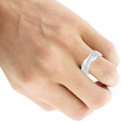 Platinum Men's Diamond Wedding Band 1ct -Outlet Bijou Lush Store platinum mens diamond wedding band 1ct p 30804 bodwh