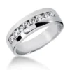 Platinum Men's Diamond Wedding Ring 0.56ct 5.8mm