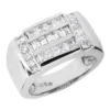 Platinum Men's Princess & Baguette Diamonds Ring 1.85ct -Outlet Bijou Lush Store platinum mens princess baguette diamonds ring 185ct p 31867 white 20220420 20220426