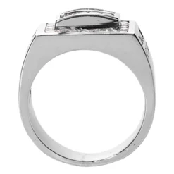 Platinum Men's Round & Princess Diamonds Ring 2.66ct -Outlet Bijou Lush Store platinum mens round princess diamonds ring 266ct p 31652 back white 20220426