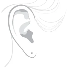 Platinum Solitaire Round Diamond Stud Earrings 0.25ct -Outlet Bijou Lush Store platinum solitaire round diamond stud earrings 025ct bod