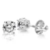 Platinum Solitaire Round Diamond Stud Earrings 0.25ct -Outlet Bijou Lush Store platinum solitaire round diamond stud earrings 025ct main