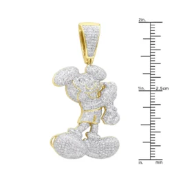 10K Yellow Gold Diamond Mickey Mouse Pendant Cartoon Character 3.25ct 13 10K Yellow Gold Diamond Mickey Mouse Pendant Cartoon Character 3.25ct -Outlet Bijou Lush Store real 10k gold diamond mickey mouse pendant cartoon character 325ct rulerye