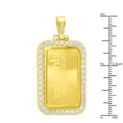 24K Yellow Gold Suisse Bar Diamond Dog Tag Pendant For Men Customizable 2.2ct -Outlet Bijou Lush Store real 24k gold suisse bar diamond dog tag pendant for men customizable 22ct 018022 rulerye 20210911