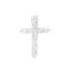 Real Diamond Cross Necklace 14K White Gold 2.5 Carat Cross Pendant -Outlet Bijou Lush Store real diamond cross necklace 14k gold 25 carat cross pendant 000810 mainwh
