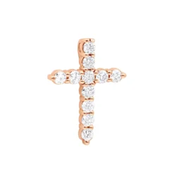 Real Diamond Cross Necklace 14K White Gold 2.5 Carat Cross Pendant -Outlet Bijou Lush Store real diamond cross necklace 14k gold 25 carat cross pendant 000810 ro
