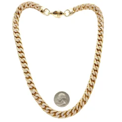 Real Diamond Hip Hop Jewelry Solid 10K Yellow Gold Iced Out Franco Chain For Men -Outlet Bijou Lush Store real diamond hip hop jewelry solid 10k gold iced out diamond franco chain rulerye