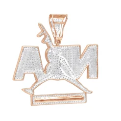 Real Hip Hop 10K Yellow Gold Diamond NBA Pendant For Men 1.5Ct -Outlet Bijou Lush Store real hip hop jewelry 10k gold diamond nba pendant for men 15ct backro