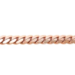 Outlet Bijou Lush Store -Outlet Bijou Lush Store rose gold miami cuban link curb chain bracelet 14k 95mm 75 9in 2