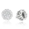 Round Diamond Cluster Earrings 14K White Gold 4.02ct -Outlet Bijou Lush Store round diamond cluster earrings in 14k gold 402ct p 6104 wh