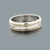Round Diamond Men's Wedding Band 0.40ct 14K White Gold -Outlet Bijou Lush Store round diamond mens wedding band 040ct 14k gold p 50298