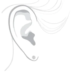 Small Diamond Cluster Earrings Studs 0.25ct 14K White Gold -Outlet Bijou Lush Store small diamond cluster earrings studs 025ct 14k gold 3